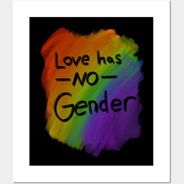 LOVE HAS NO GENDER Wall Art by Lin Watchorn 